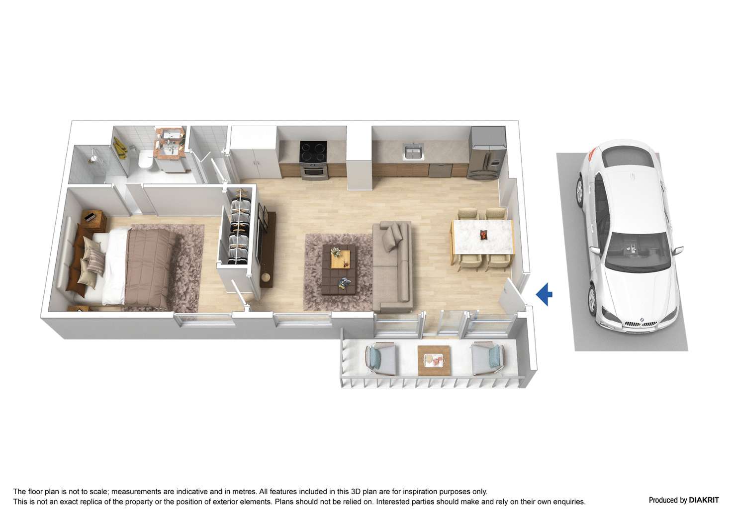 Floorplan of Homely apartment listing, 4/67 Whiteman Street, Southbank VIC 3006