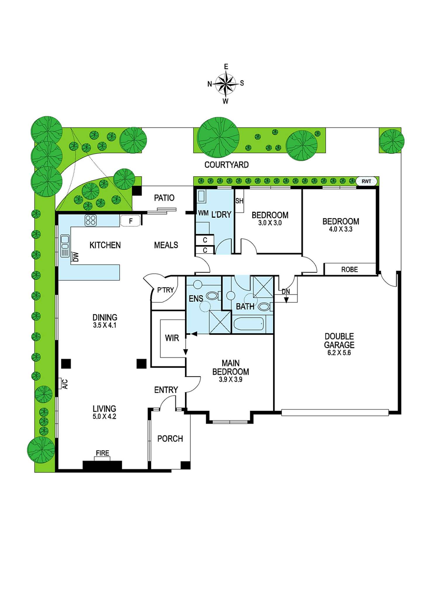 Floorplan of Homely unit listing, 2/42 Chesterville Road, Cheltenham VIC 3192