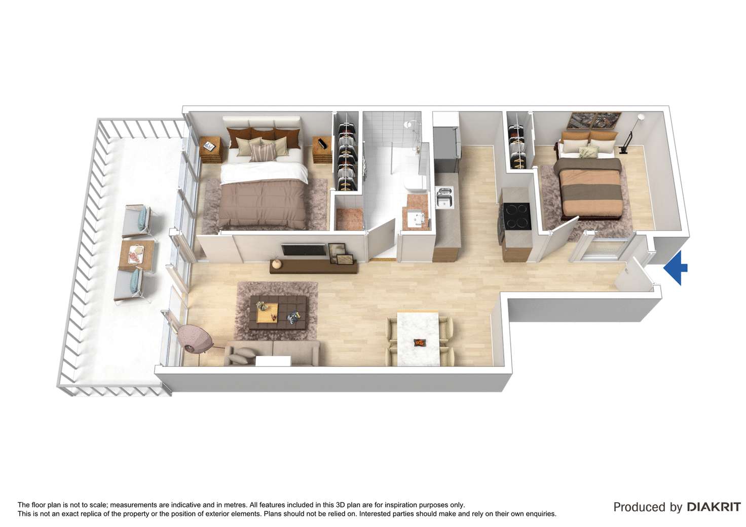 Floorplan of Homely apartment listing, 1009/241 City Road, Southbank VIC 3006