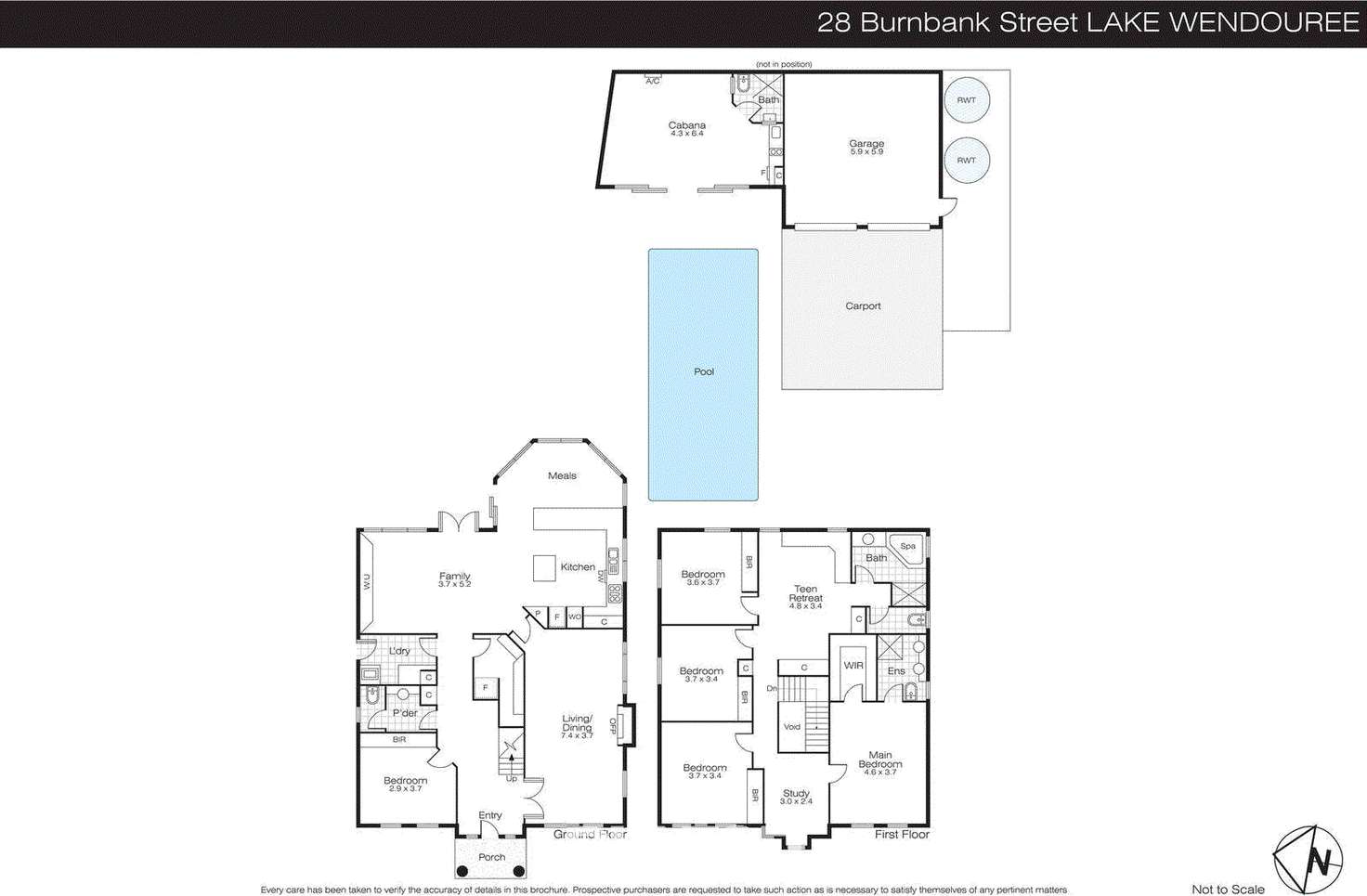 Floorplan of Homely house listing, 28 Burnbank Street, Lake Wendouree VIC 3350