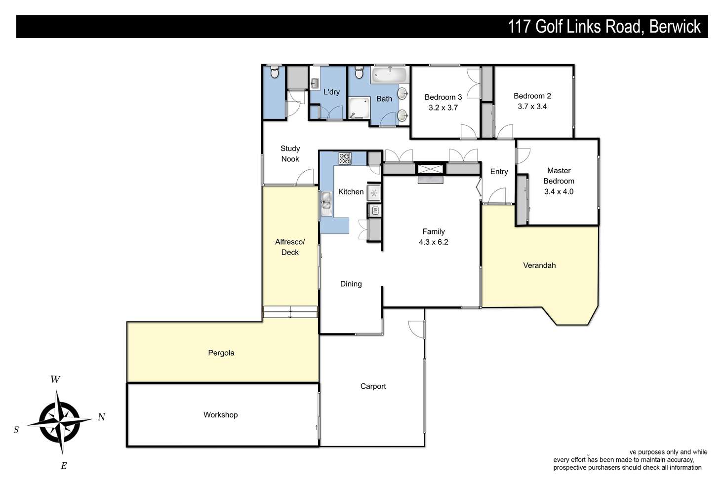 Floorplan of Homely house listing, 117 Golf Links Road, Berwick VIC 3806
