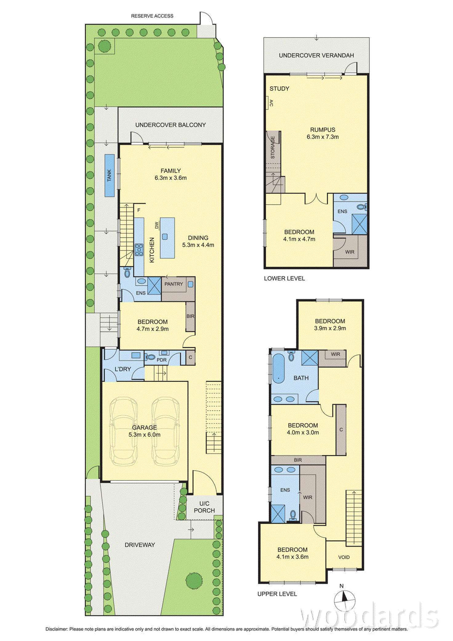 Floorplan of Homely townhouse listing, 15 Linton Avenue, Templestowe Lower VIC 3107