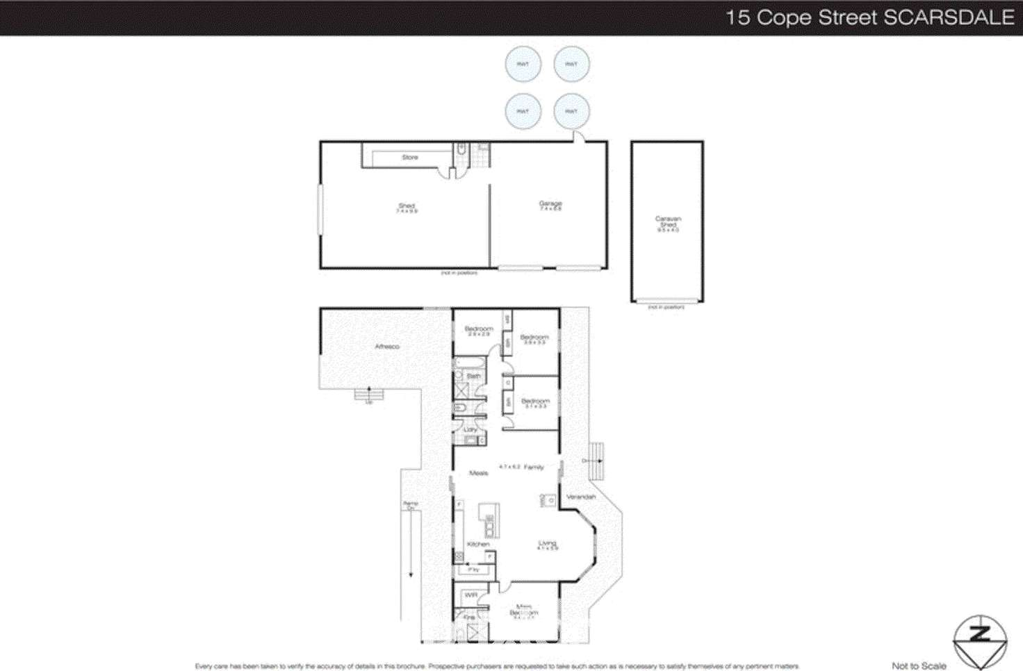 Floorplan of Homely house listing, 15 Cope Street, Scarsdale VIC 3351