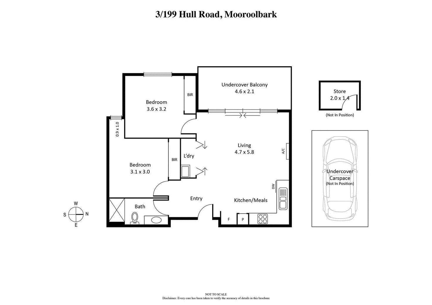 Floorplan of Homely apartment listing, 3/199 Hull Road, Mooroolbark VIC 3138