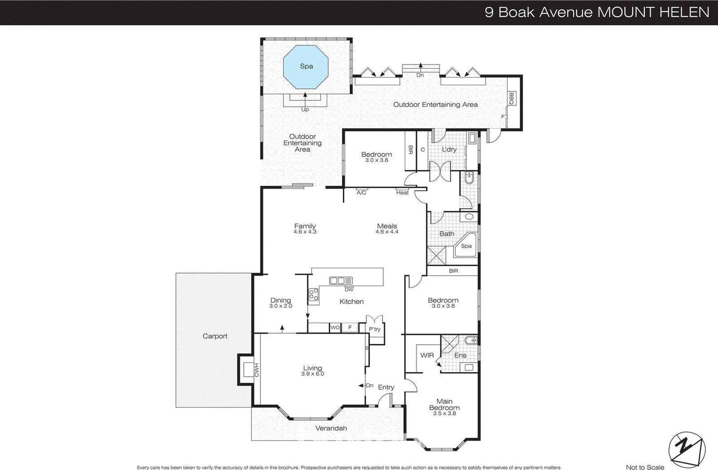Floorplan of Homely house listing, 9 Boak Avenue, Mount Helen VIC 3350