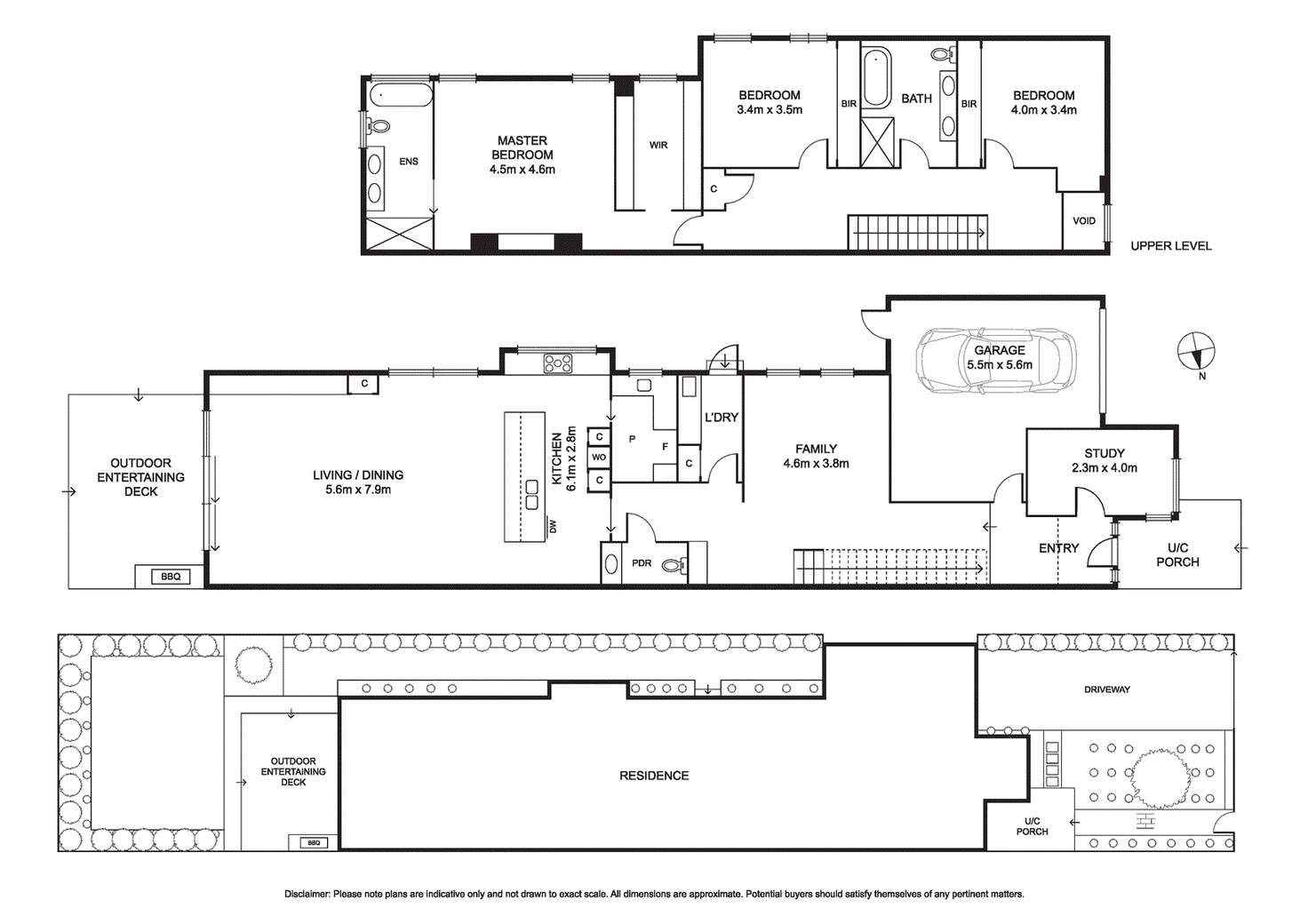 Floorplan of Homely townhouse listing, 6a Thompson Street, Ormond VIC 3204