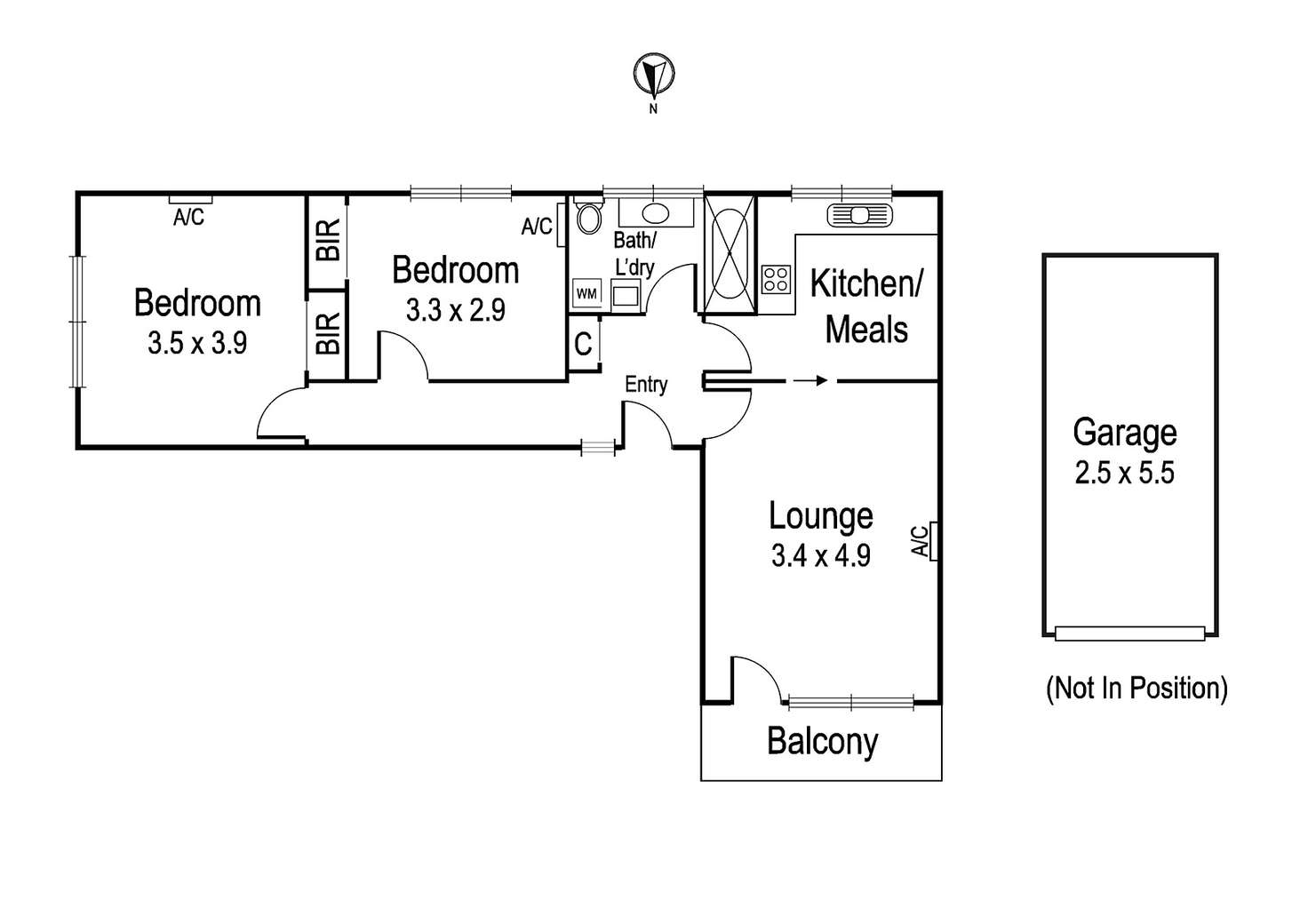 Floorplan of Homely apartment listing, 11/86 Marshall Street, Ivanhoe VIC 3079