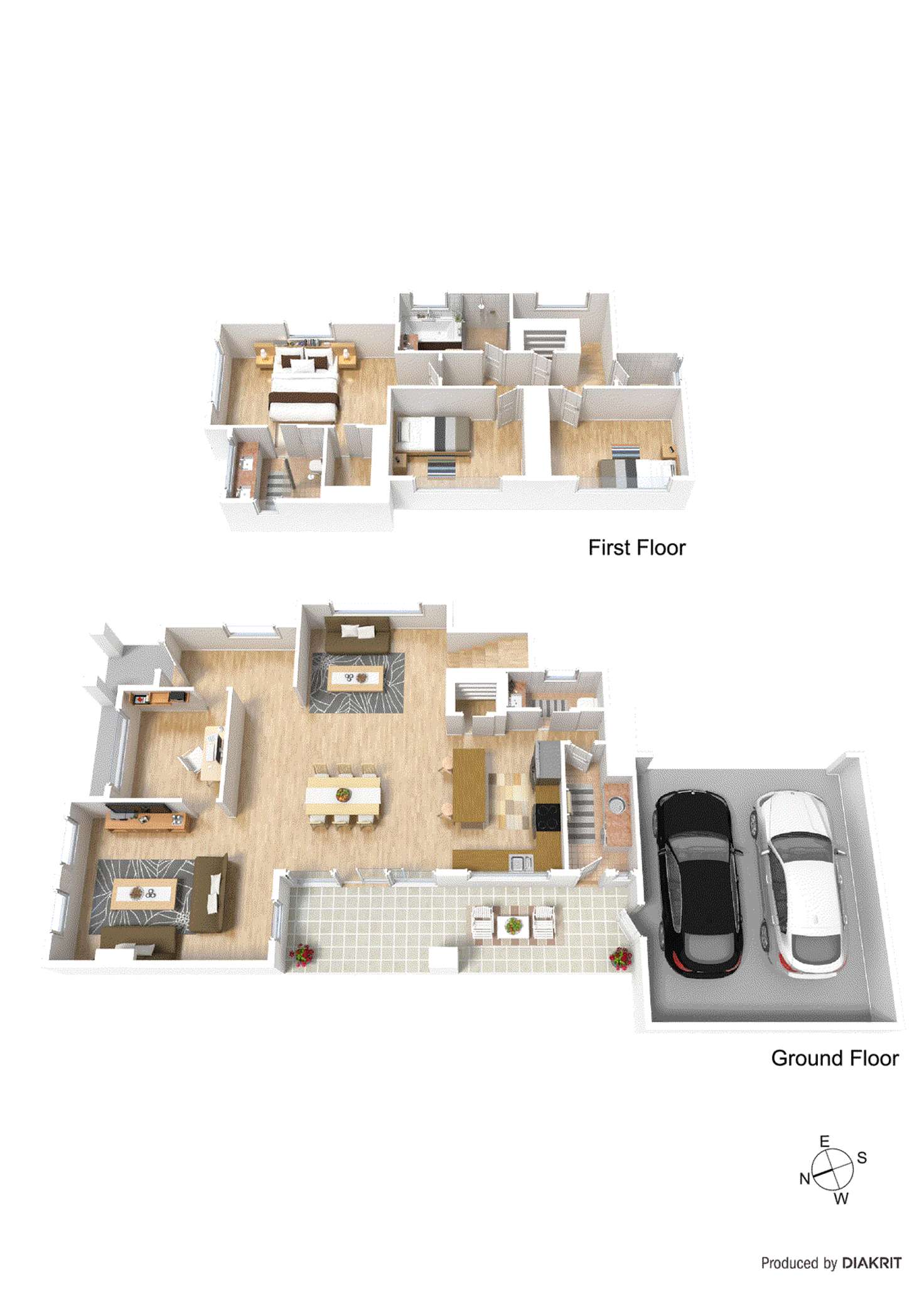 Floorplan of Homely townhouse listing, 1/2 Sinclair Street, Oakleigh South VIC 3167