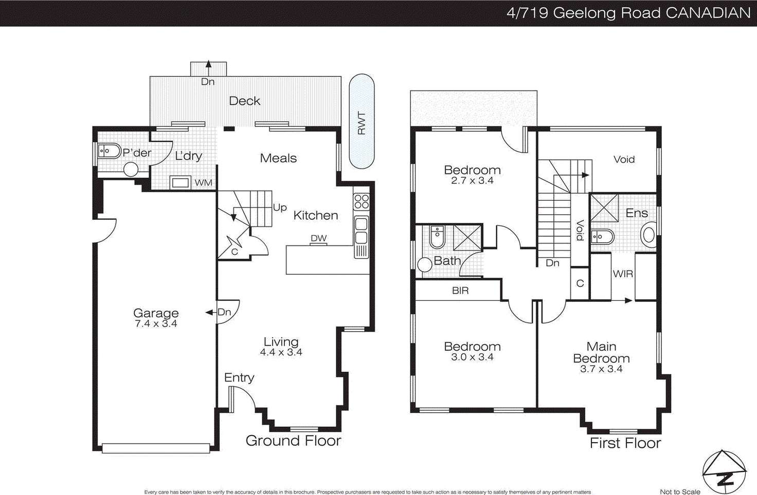 Floorplan of Homely unit listing, 4/719 Geelong Road, Canadian VIC 3350