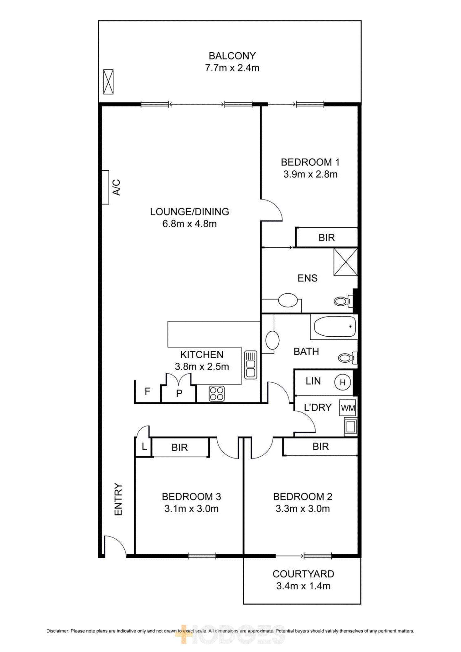 Floorplan of Homely apartment listing, 31/2 Saltriver Place, Footscray VIC 3011