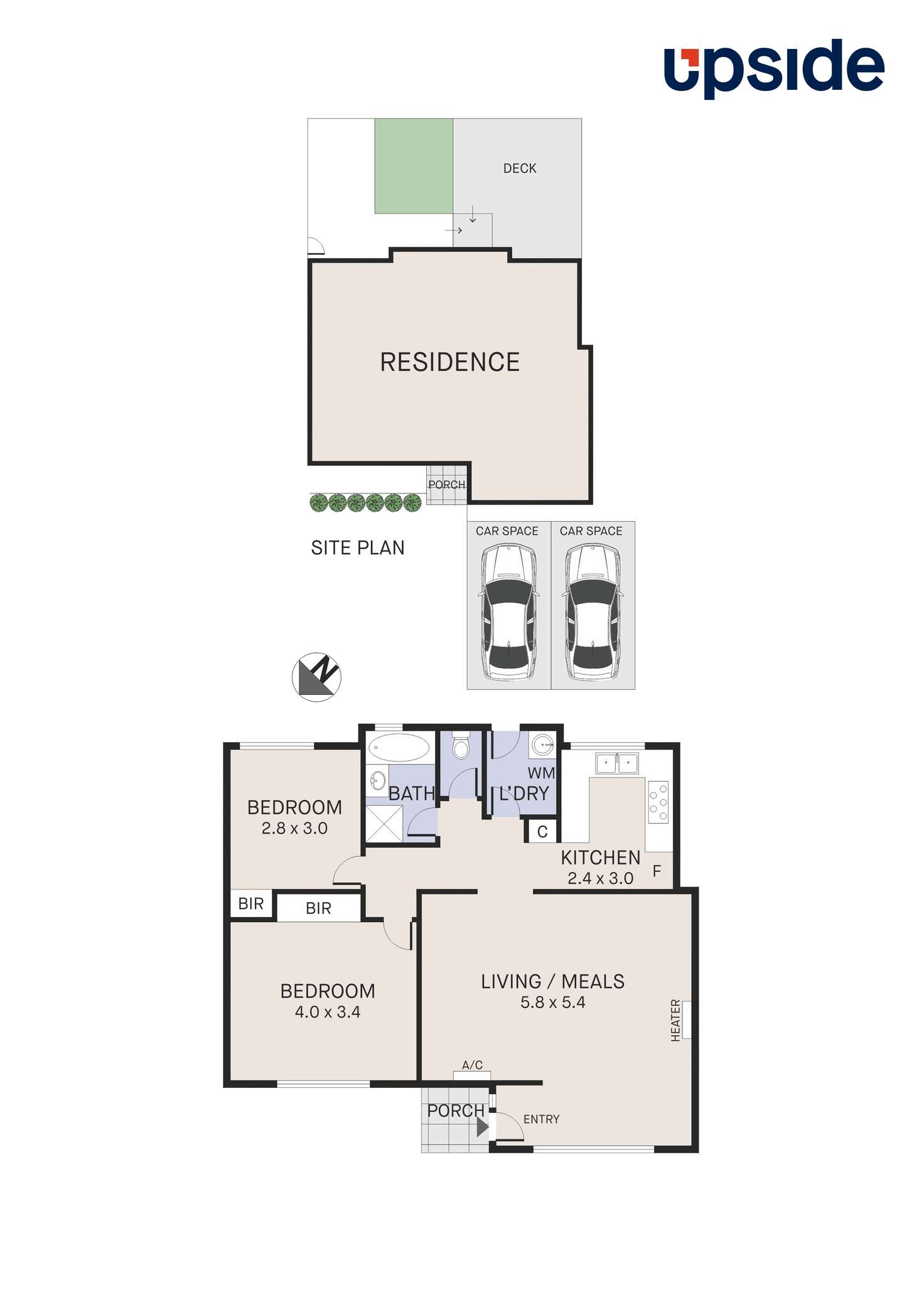 Floorplan of Homely unit listing, 16/1 Mcintosh Court, Aspendale Gardens VIC 3195