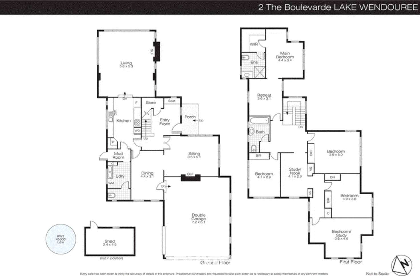 Floorplan of Homely house listing, 2 The Boulevarde, Lake Wendouree VIC 3350