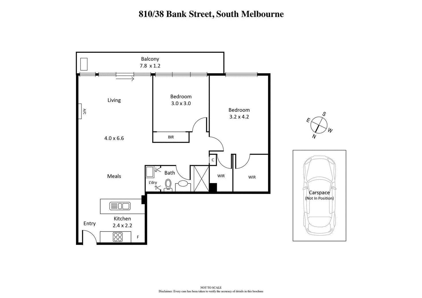 Floorplan of Homely apartment listing, 810/38 Bank Street, South Melbourne VIC 3205