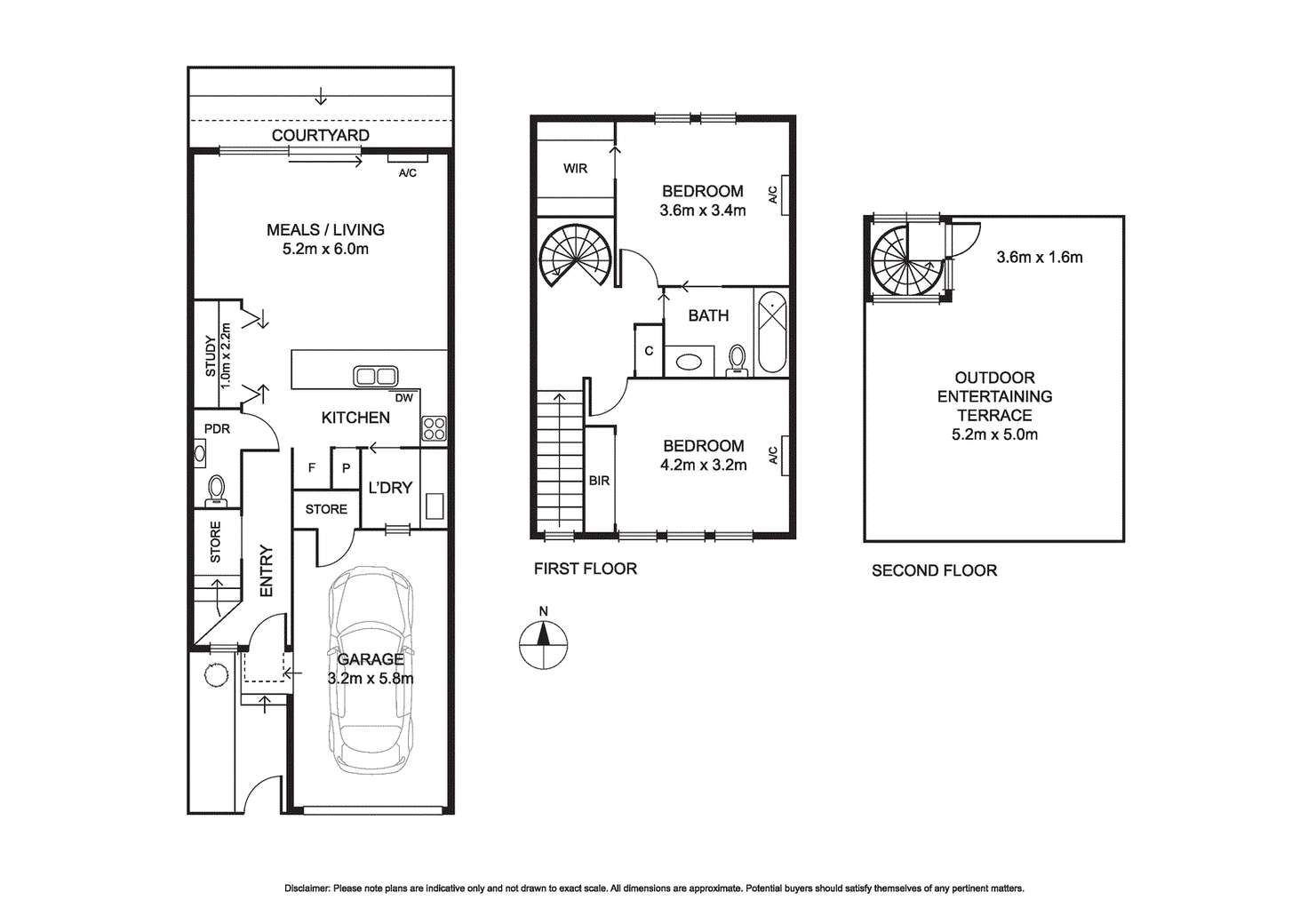 Floorplan of Homely townhouse listing, 59 James Street, Prahran VIC 3181