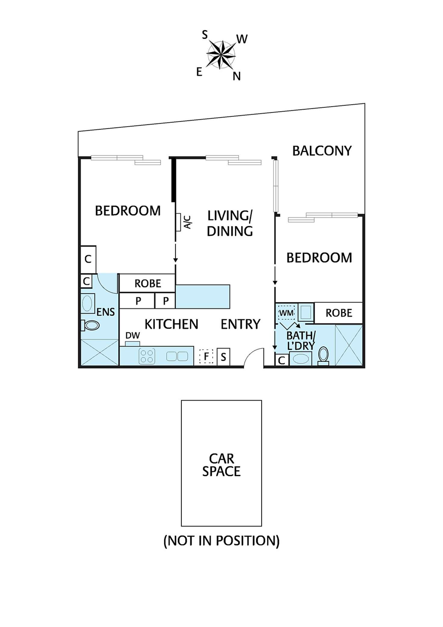 Floorplan of Homely apartment listing, 109/1 Westley Avenue, Ivanhoe VIC 3079