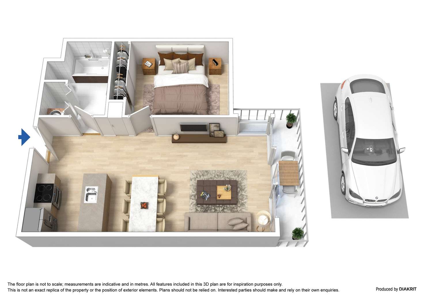 Floorplan of Homely apartment listing, 312/148 Wells Street, South Melbourne VIC 3205
