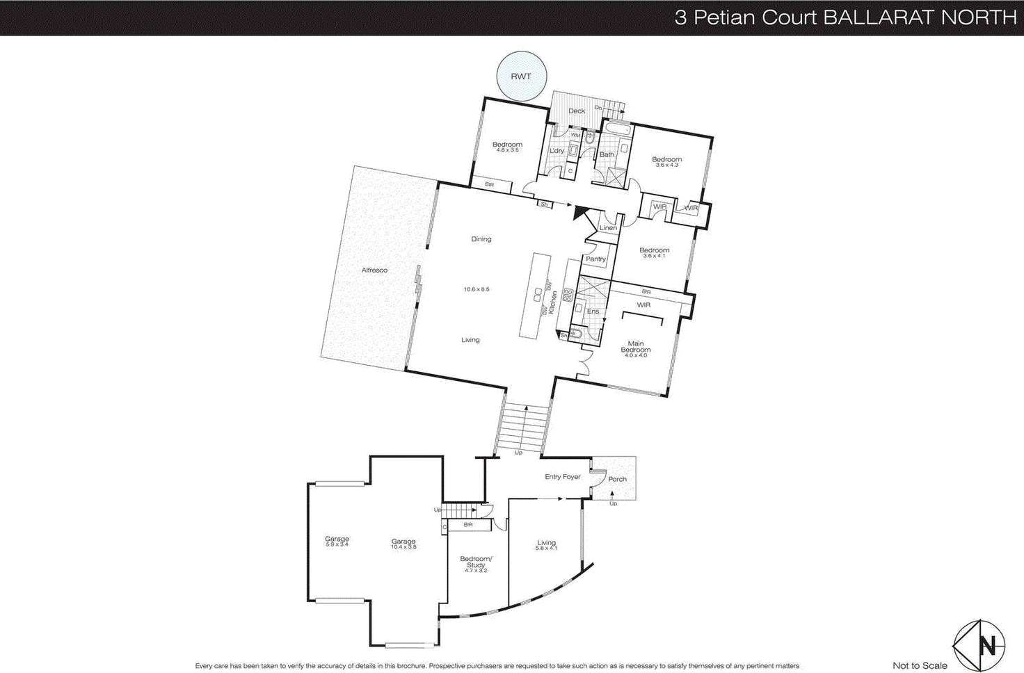 Floorplan of Homely house listing, 3 Petian Court, Ballarat North VIC 3350