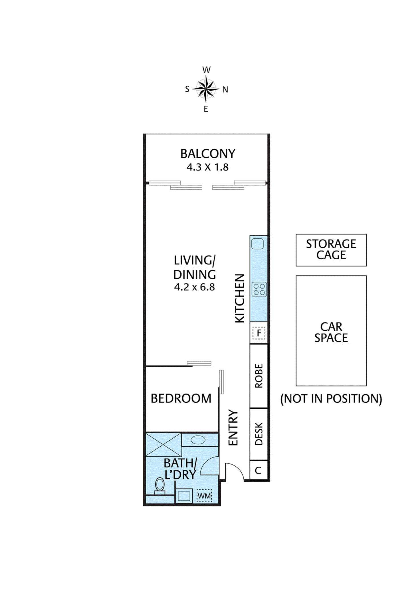 Floorplan of Homely apartment listing, 101/394-398 Middleborough Road, Blackburn VIC 3130