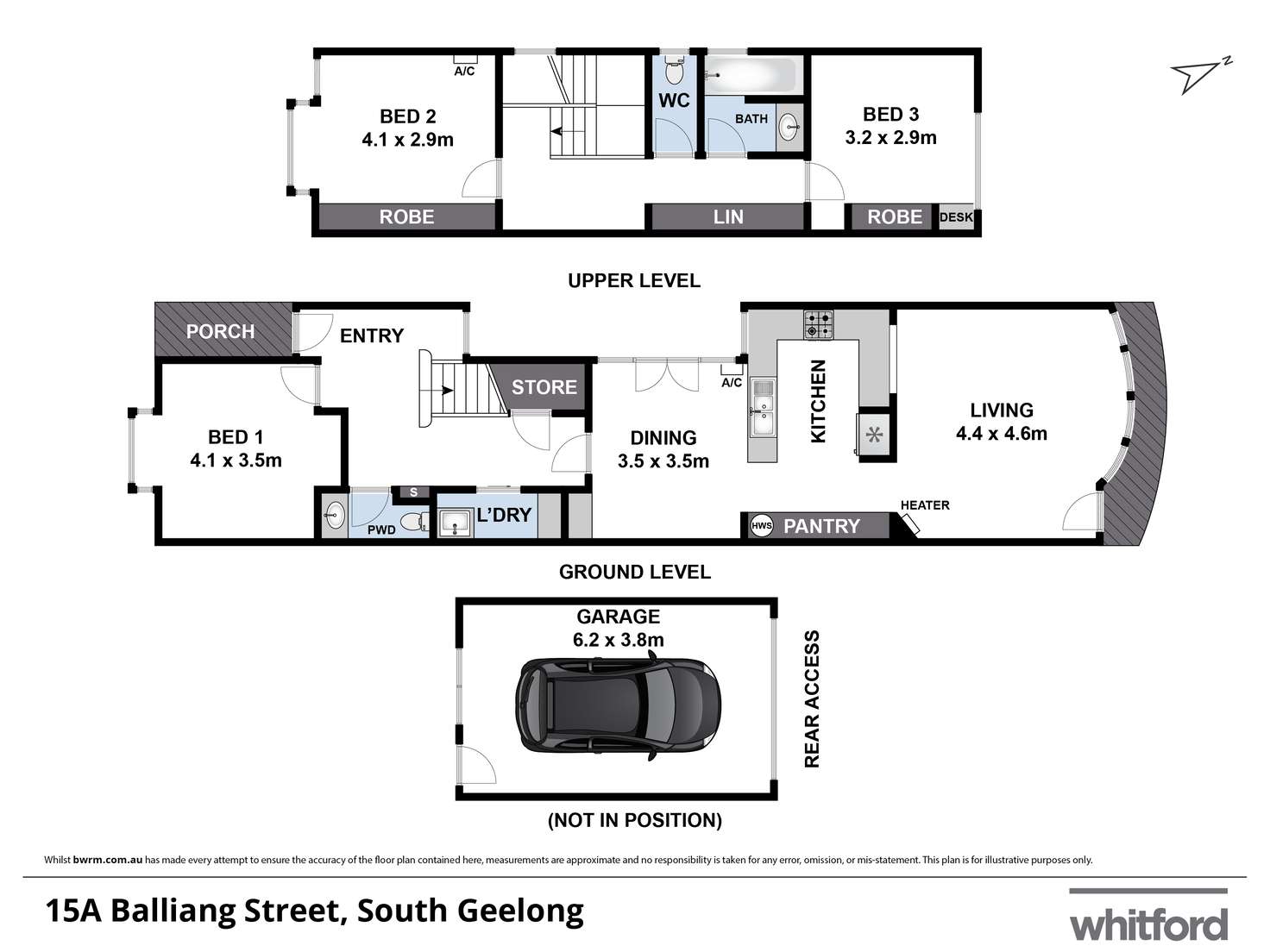 Floorplan of Homely house listing, 15A Balliang Street, South Geelong VIC 3220