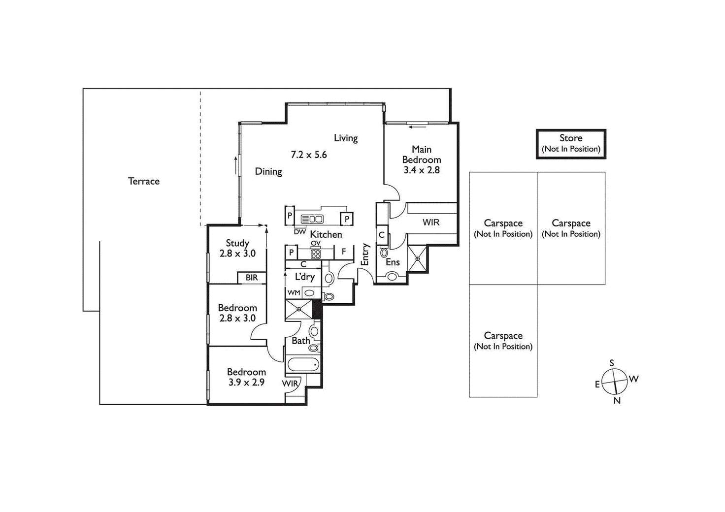 Floorplan of Homely apartment listing, 704/1 Powlett Street, East Melbourne VIC 3002