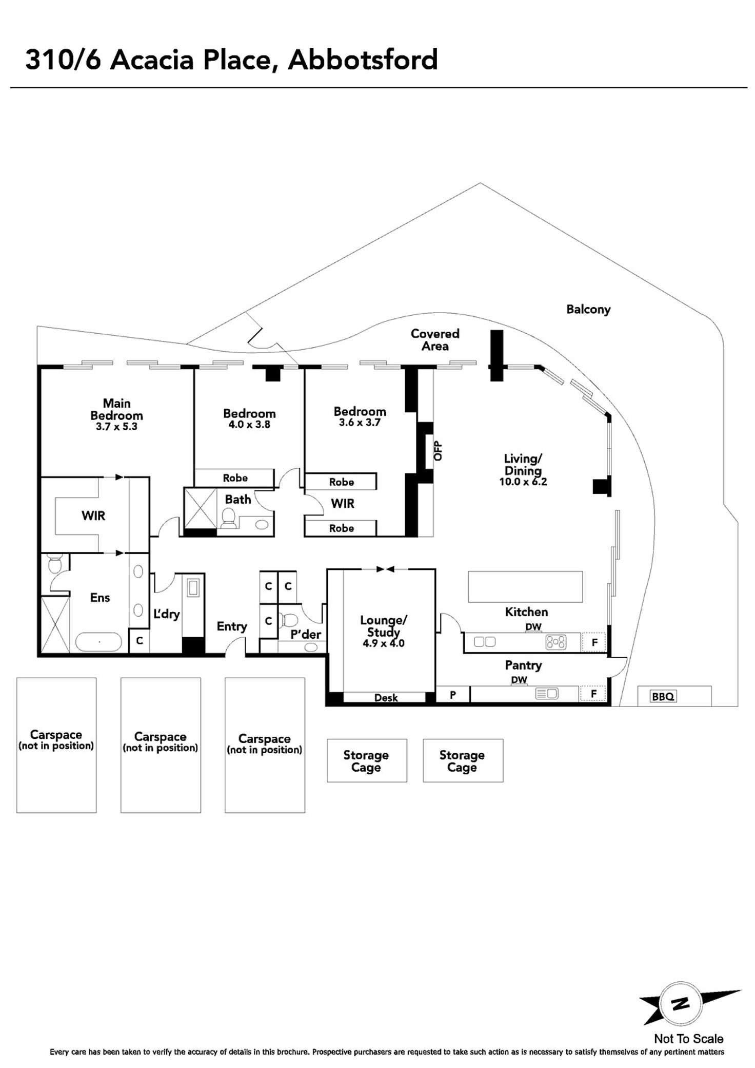 Floorplan of Homely apartment listing, 310/6 Acacia Place, Abbotsford VIC 3067