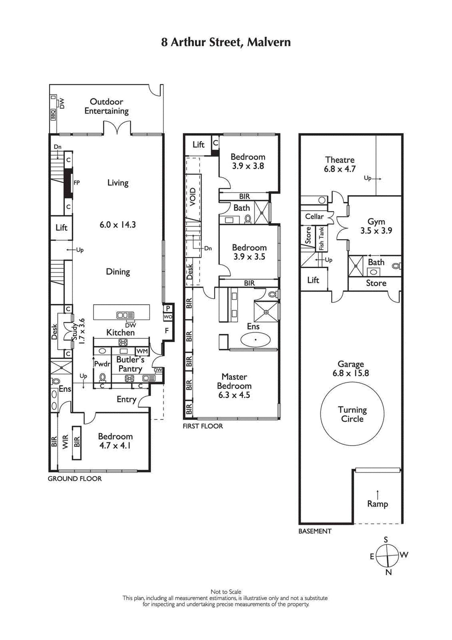 Floorplan of Homely house listing, 8 Arthur Street, Malvern VIC 3144