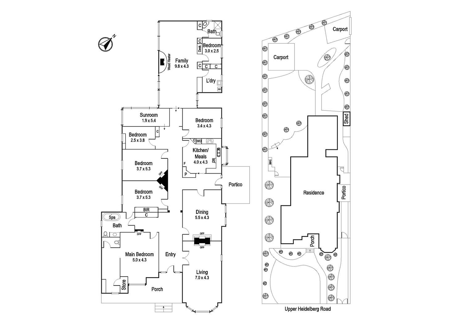 Floorplan of Homely house listing, 299 Upper Heidelberg Road, Ivanhoe VIC 3079