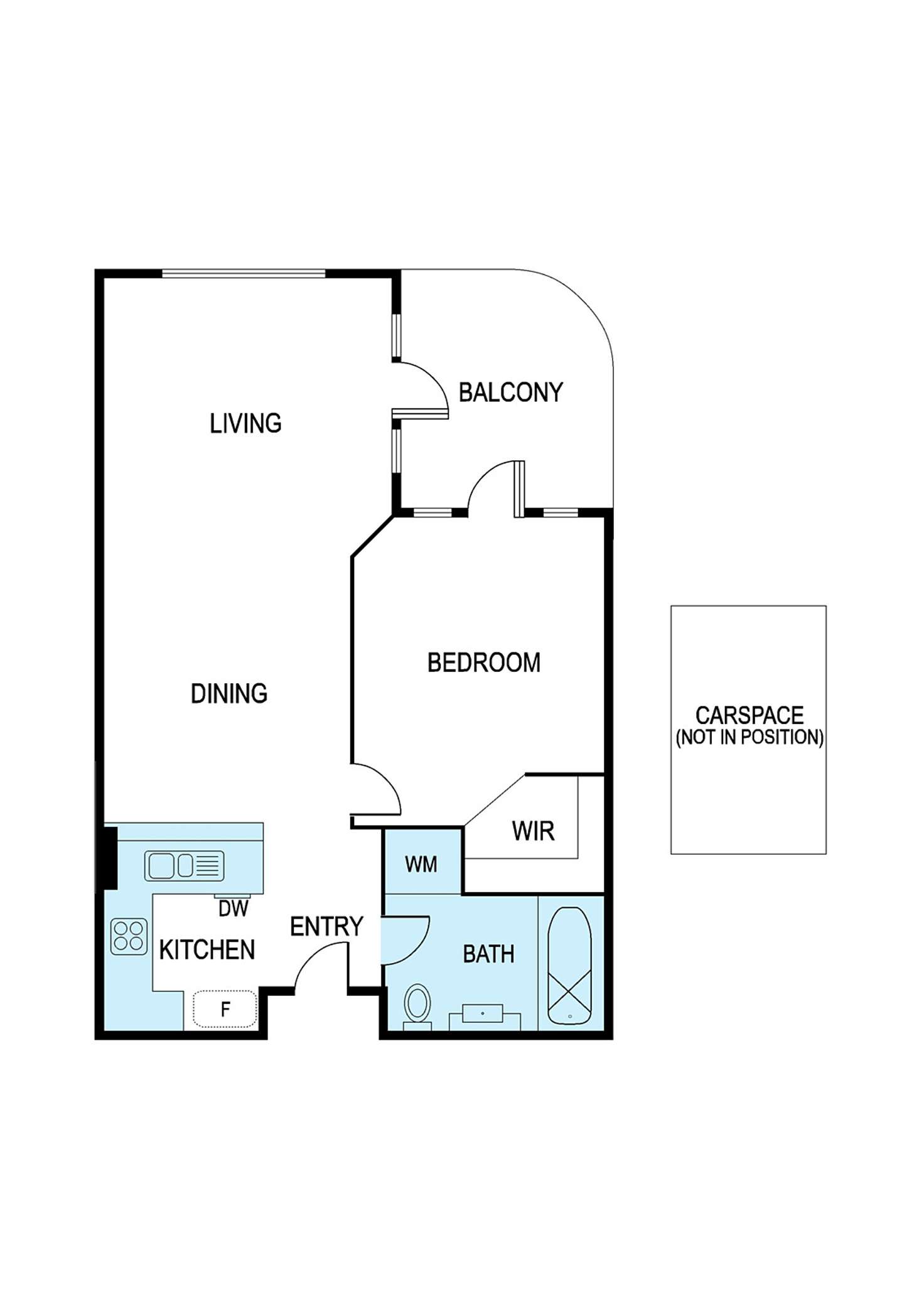 Floorplan of Homely apartment listing, 89/1 Graham Street, Port Melbourne VIC 3207