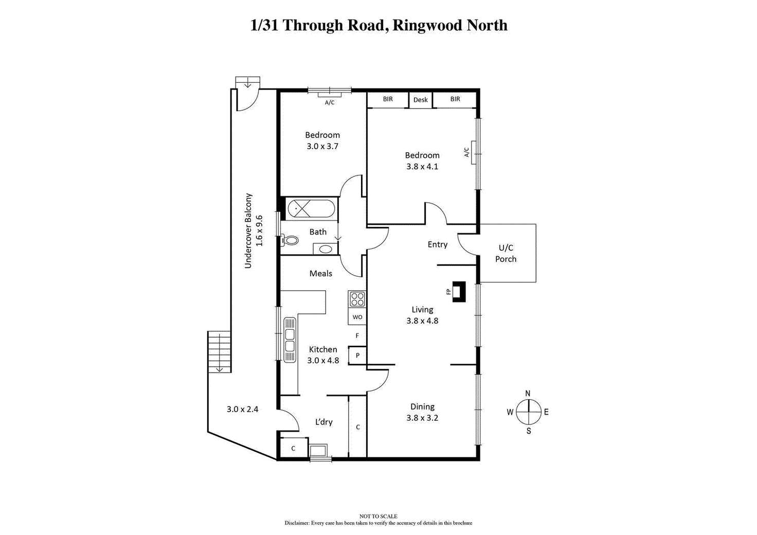 Floorplan of Homely house listing, 1/31 Through Road, Ringwood North VIC 3134
