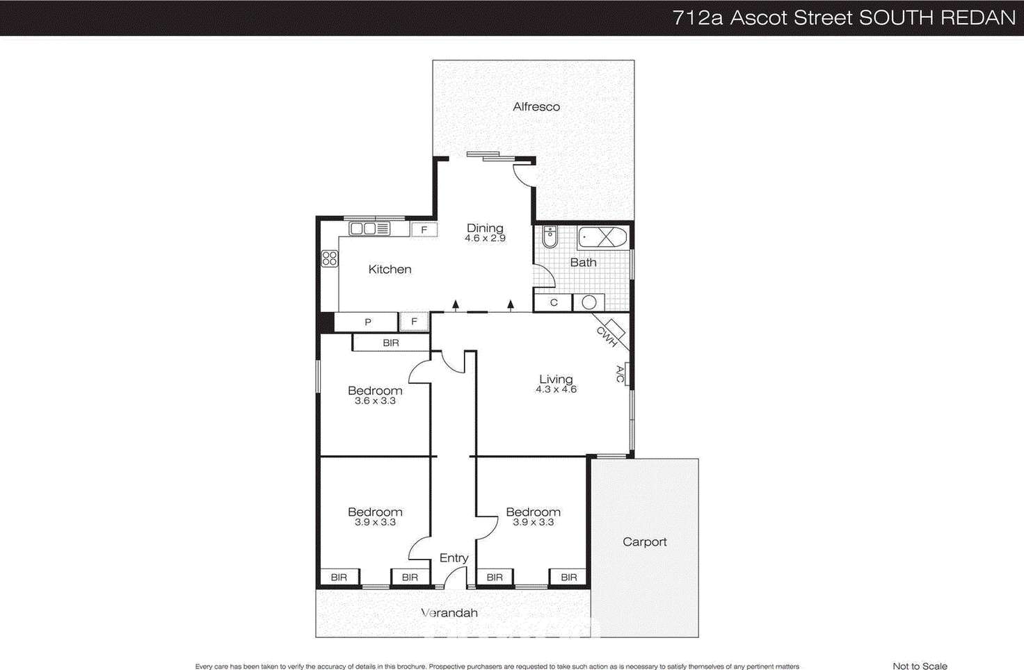 Floorplan of Homely house listing, 712A Ascot  Street South, Redan VIC 3350