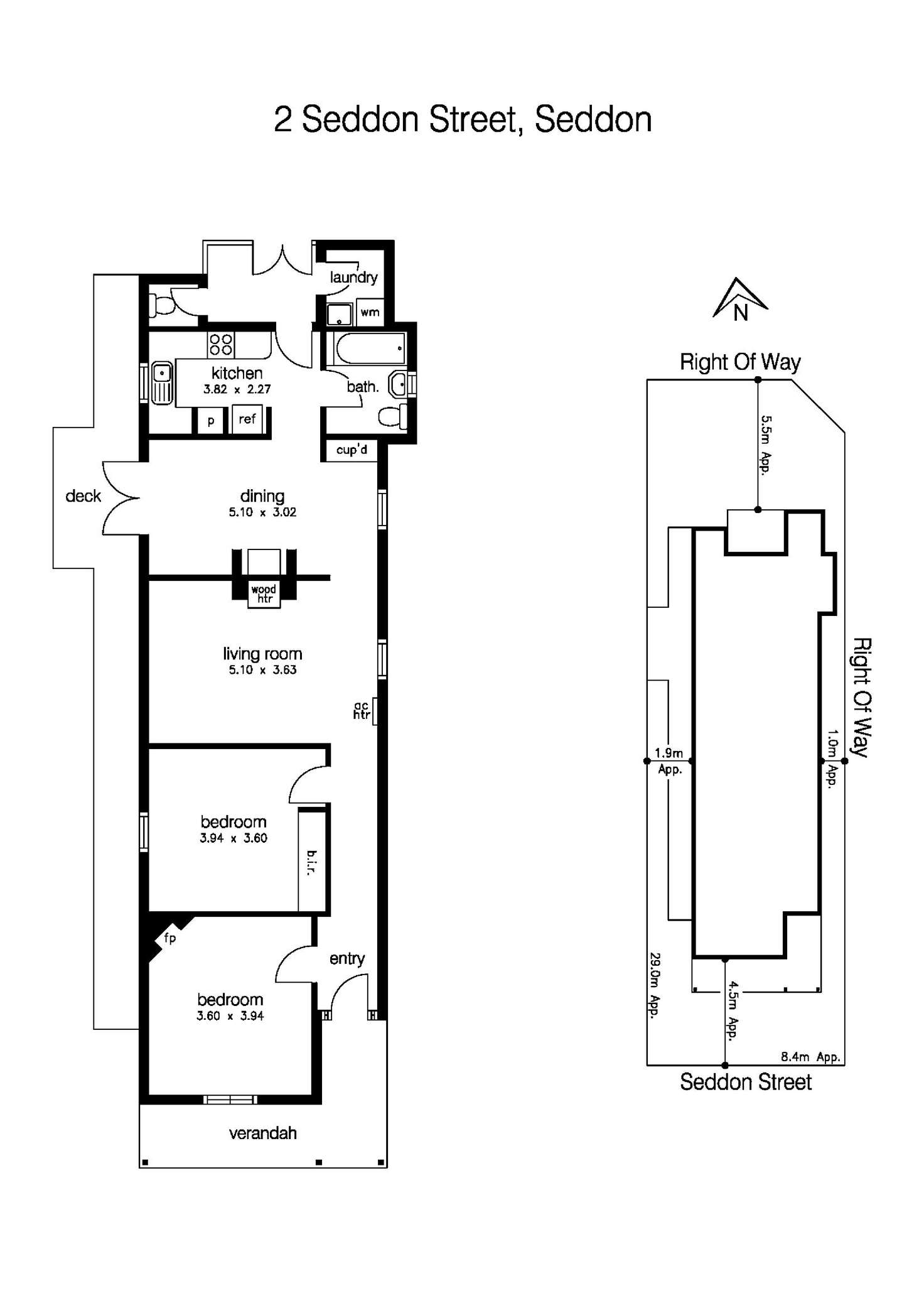 Floorplan of Homely house listing, 2 Seddon Street, Seddon VIC 3011