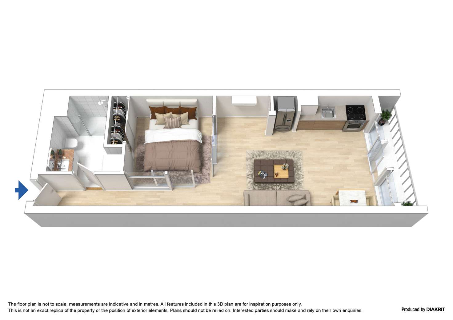 Floorplan of Homely apartment listing, 904/6 Leicester Street, Carlton VIC 3053