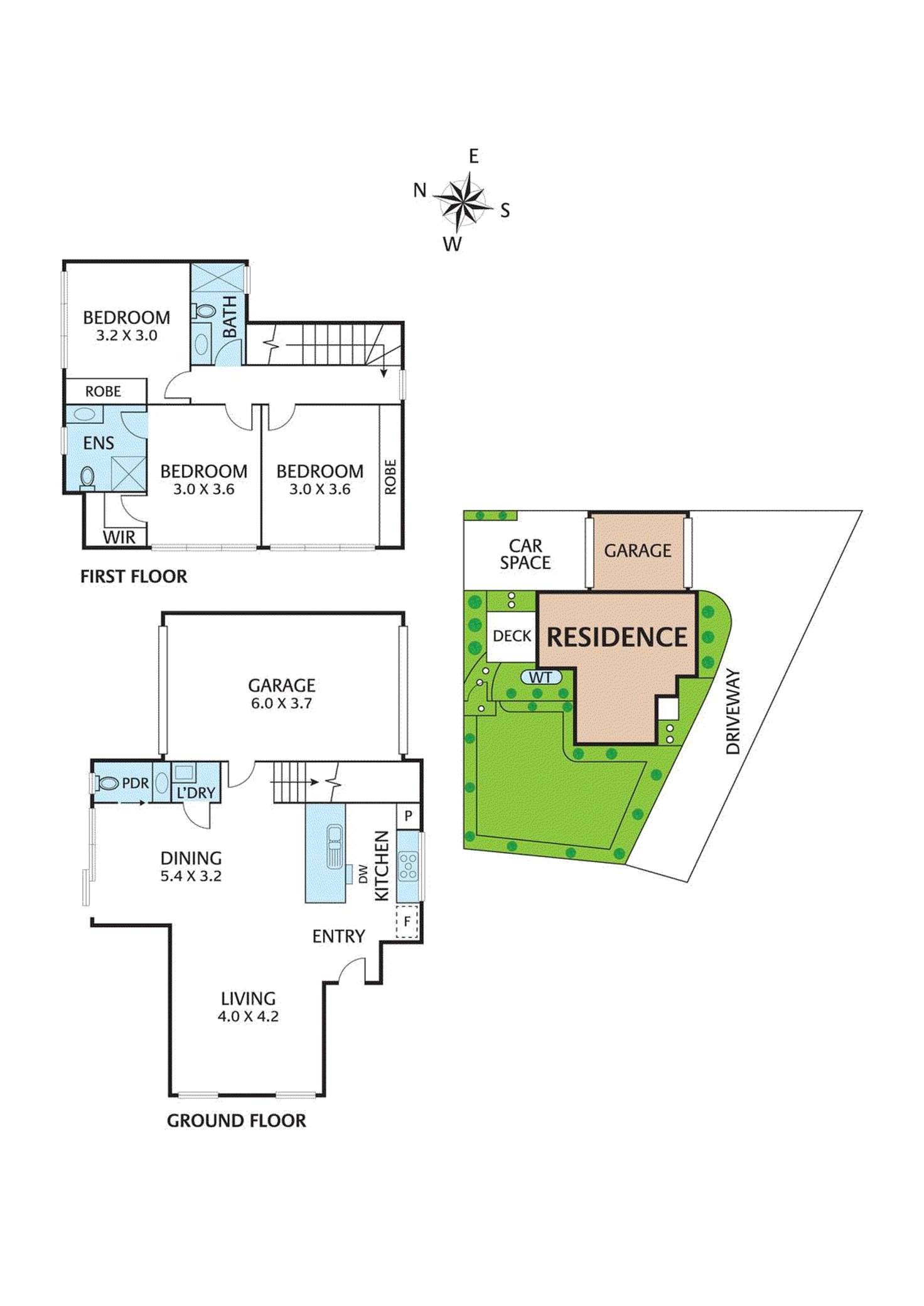 Floorplan of Homely townhouse listing, 1/2 Maple Court, Heidelberg West VIC 3081