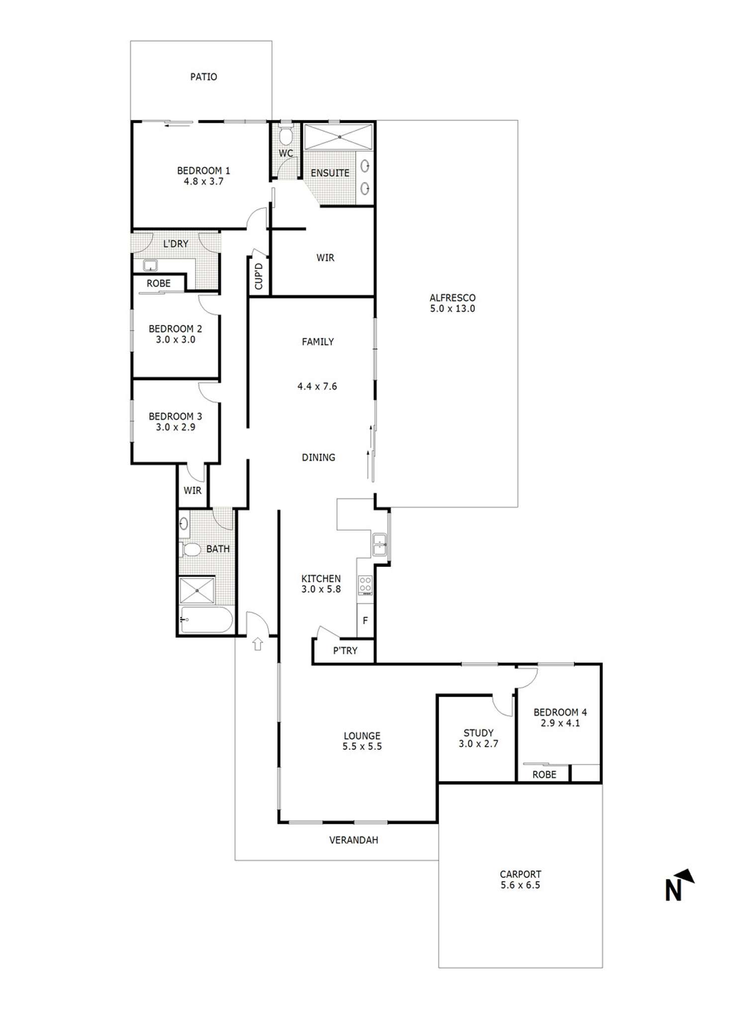 Floorplan of Homely house listing, 27 Kooralinga Drive, Wandong VIC 3758