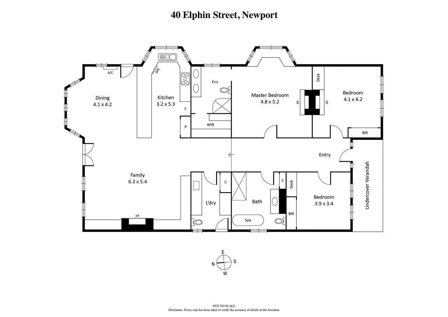 Floorplan of Homely house listing, 40 Elphin Street, Newport VIC 3015