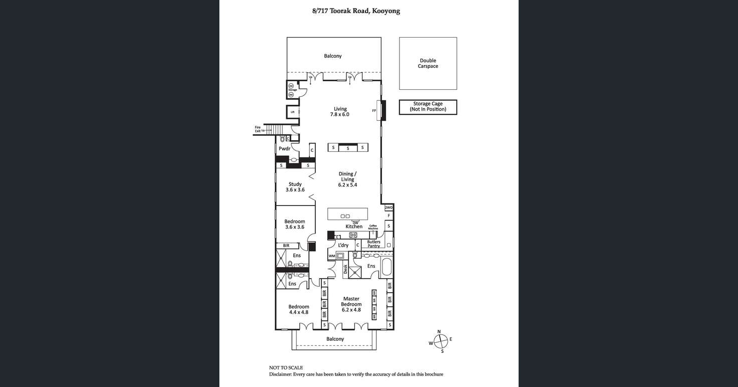 Floorplan of Homely apartment listing, 8/717 Toorak Road, Kooyong VIC 3144