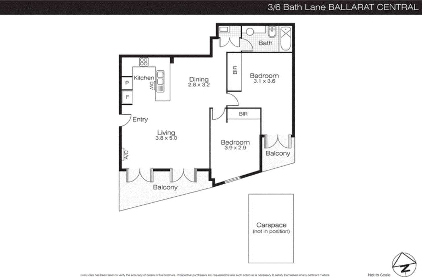 Floorplan of Homely house listing, 3/6 Bath Lane, Ballarat Central VIC 3350