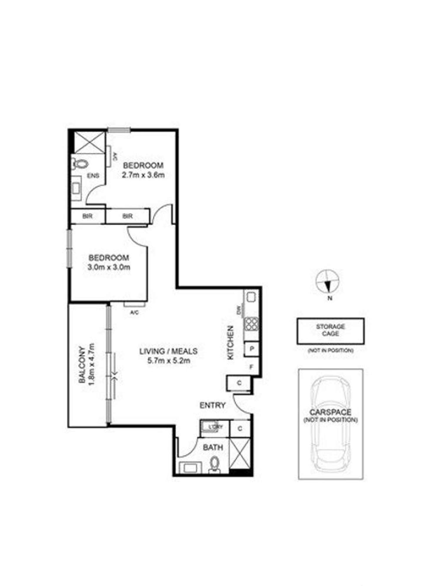 Floorplan of Homely apartment listing, 301/72 Gadd Street, Northcote VIC 3070