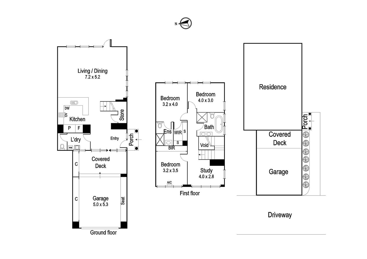 Floorplan of Homely townhouse listing, 19/337 Station Street, Thornbury VIC 3071