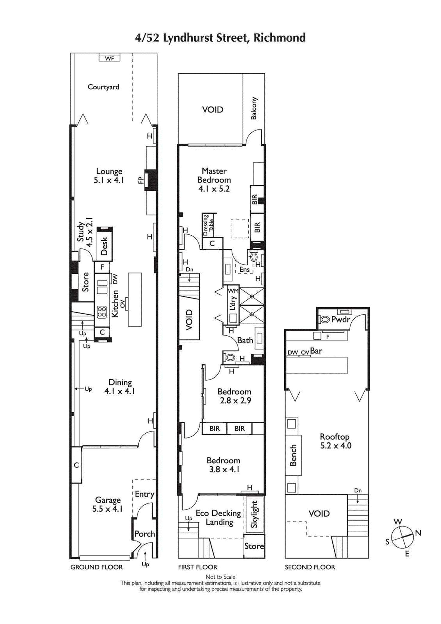 Floorplan of Homely house listing, 4/52 Lyndhurst Street, Richmond VIC 3121