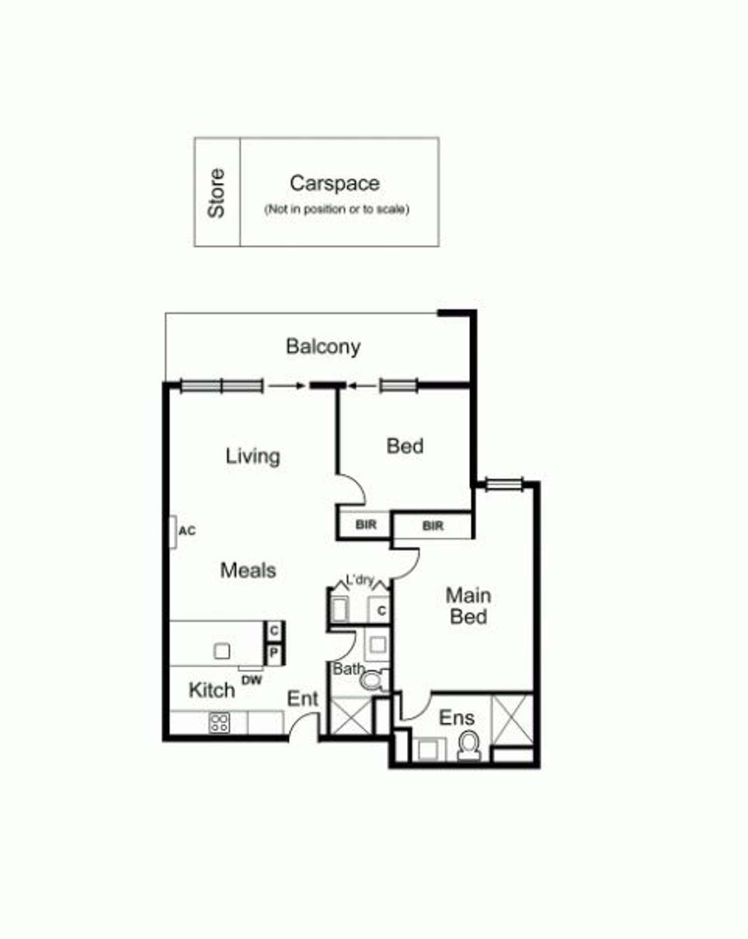 Floorplan of Homely apartment listing, 316/1228 Nepean Highway, Cheltenham VIC 3192