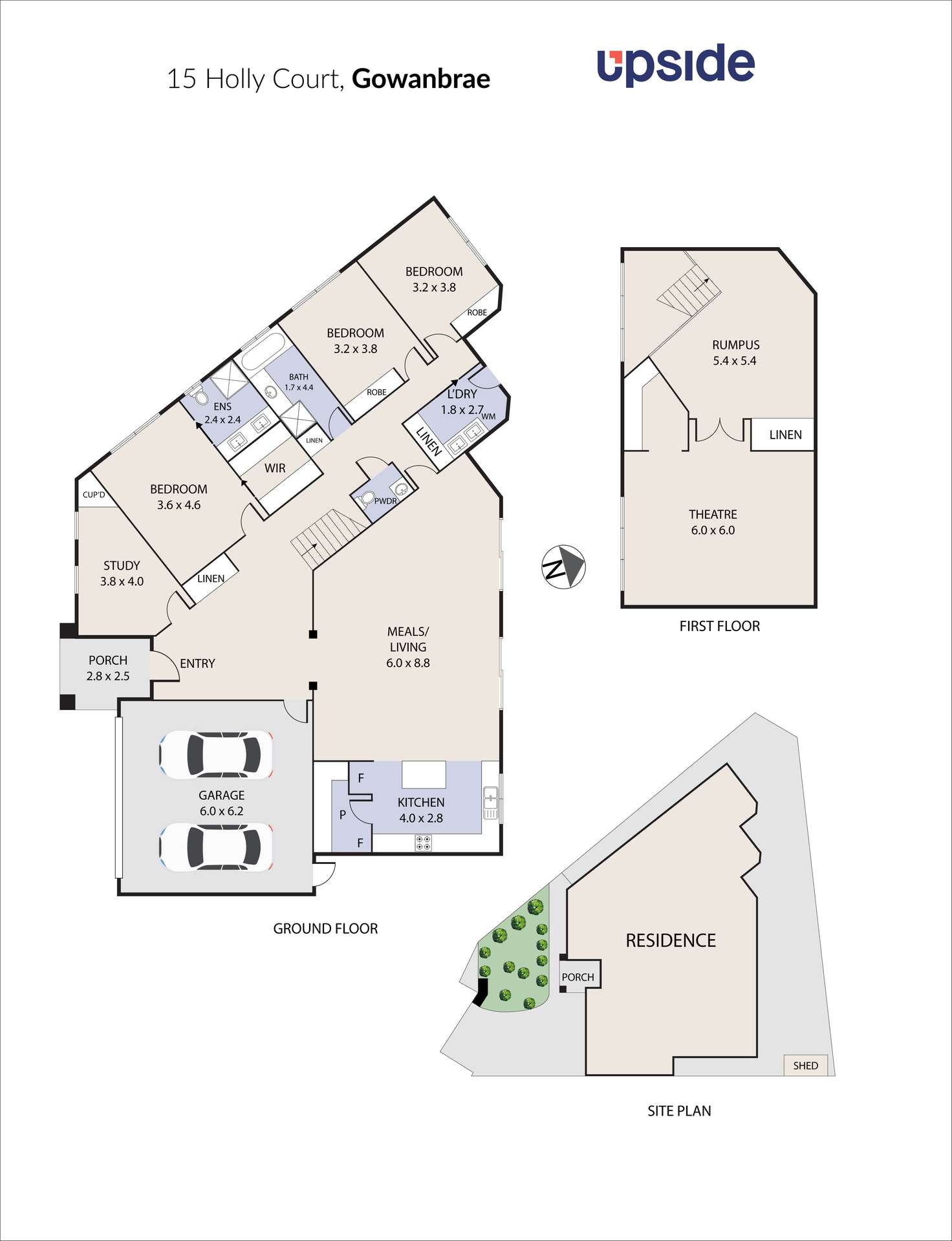 Floorplan of Homely house listing, 15 Holly Court, Gowanbrae VIC 3043