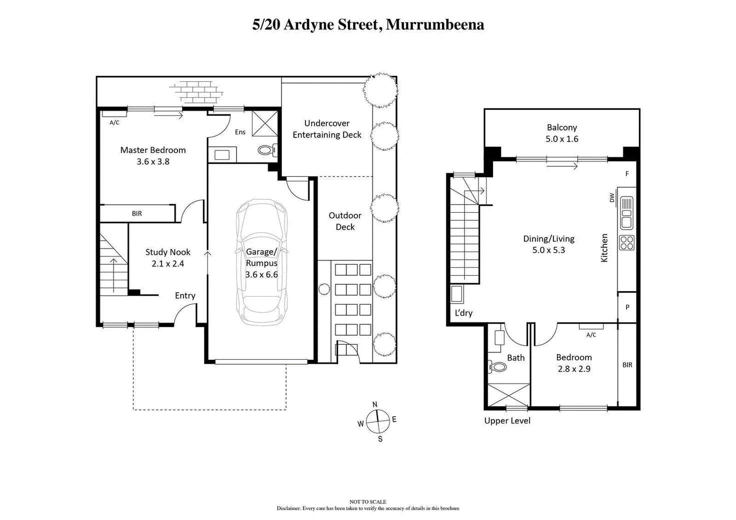 Floorplan of Homely townhouse listing, 5/20 Ardyne Street, Murrumbeena VIC 3163
