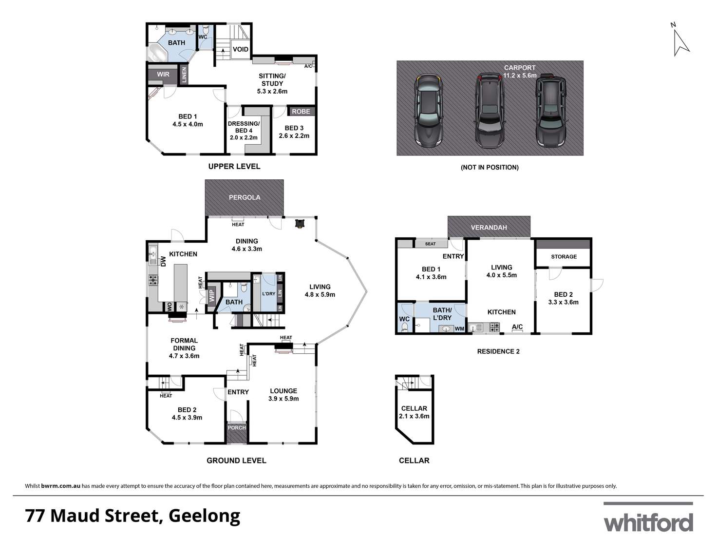 Floorplan of Homely house listing, 77 Maud Street, Geelong VIC 3220