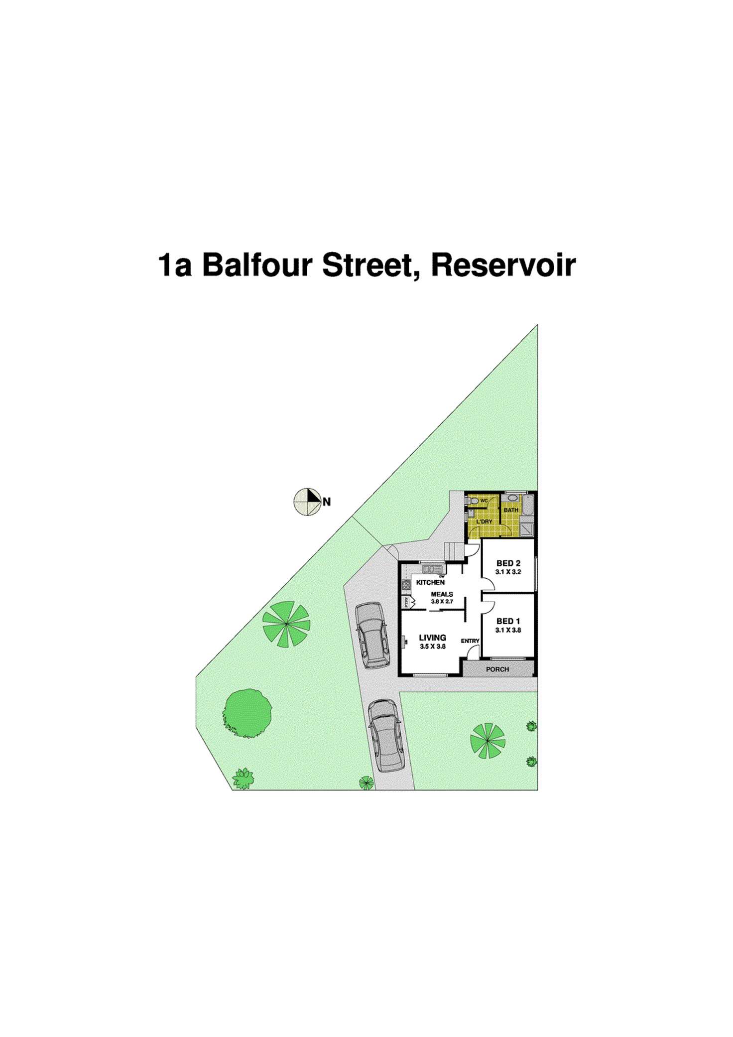 Floorplan of Homely house listing, 1A Balfour Street, Reservoir VIC 3073