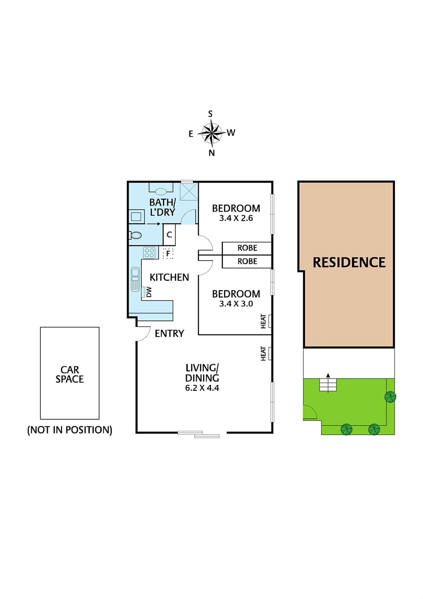 Floorplan of Homely unit listing, 6/13 Oxford Street, Box Hill VIC 3128