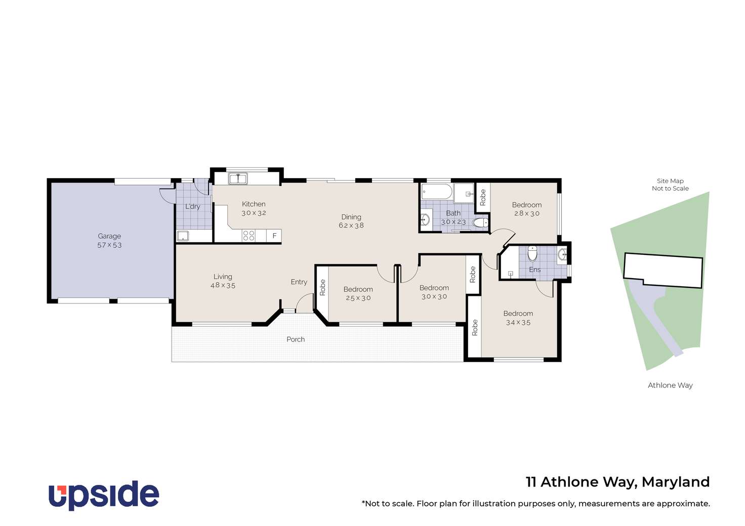 Floorplan of Homely house listing, 11 Athlone Way, Maryland NSW 2287