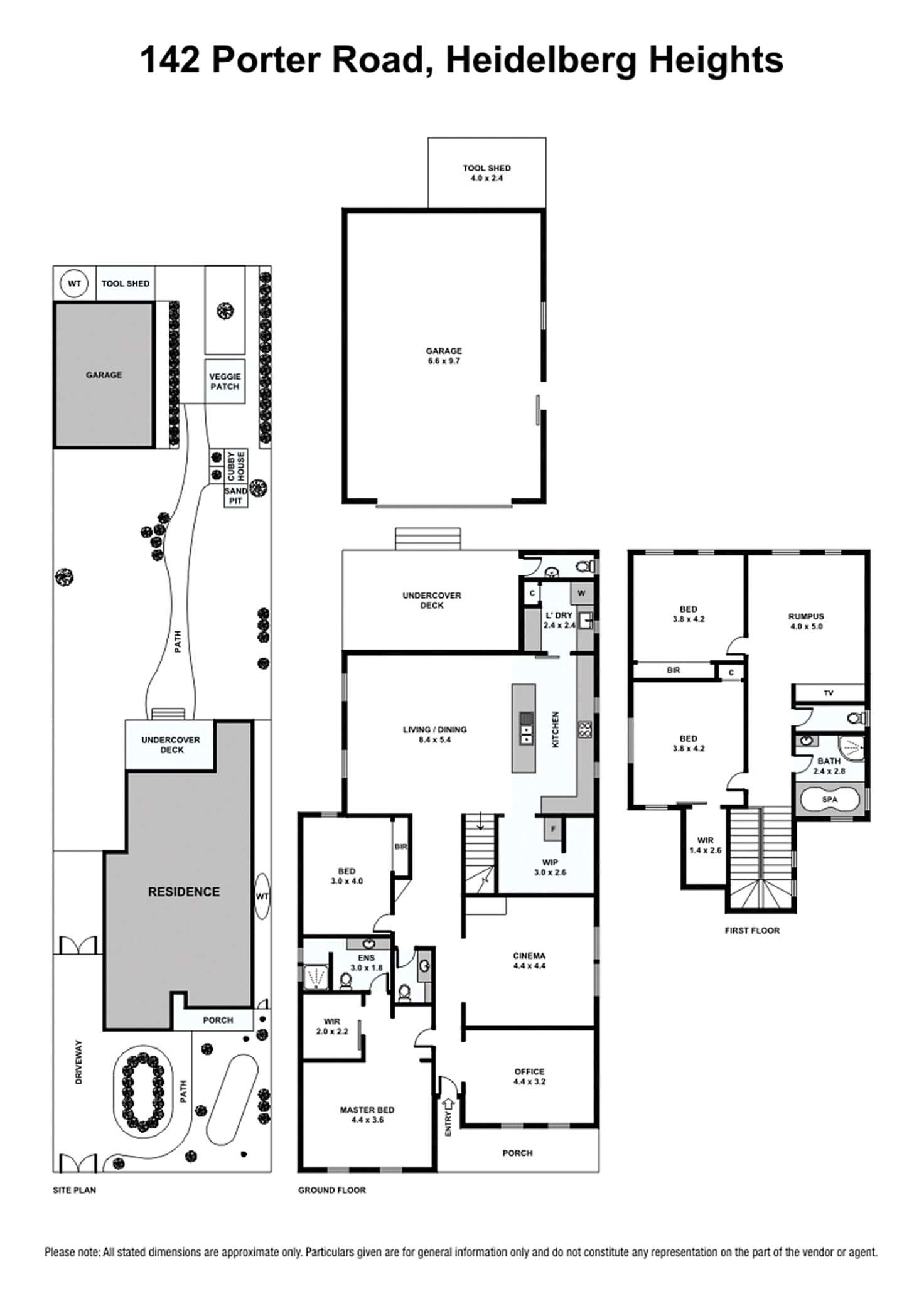 Floorplan of Homely house listing, 142 Porter Road, Heidelberg Heights VIC 3081