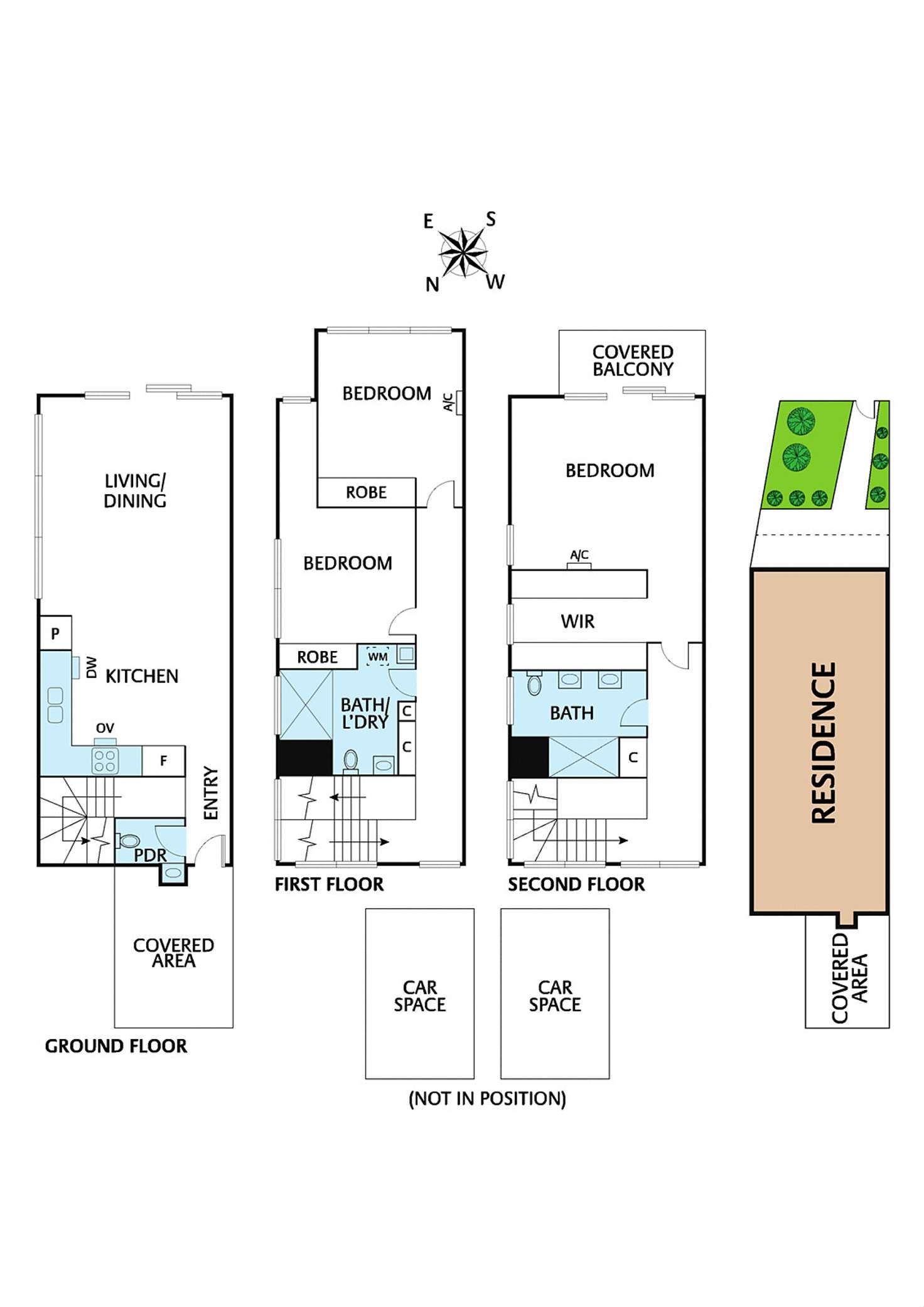 Floorplan of Homely townhouse listing, 12 Zenith Rise, Bundoora VIC 3083