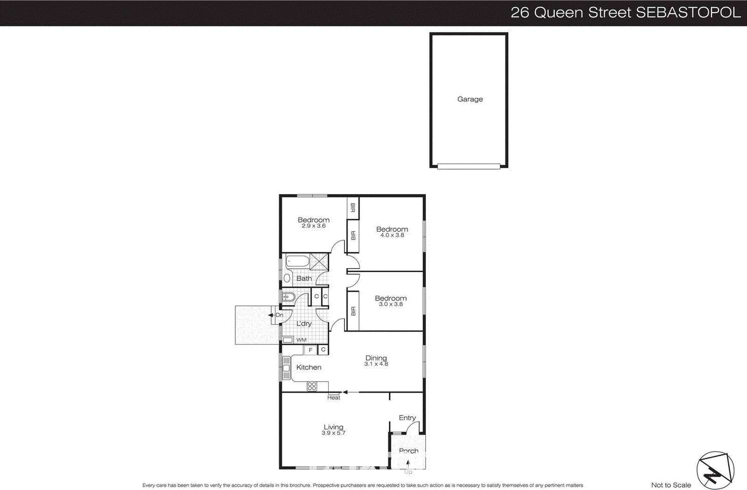 Floorplan of Homely house listing, 26 Queen Street, Sebastopol VIC 3356